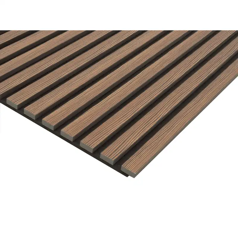 Koop Online Pannello fonoassorbente decorativo noce 240x57,25 cm Sp. 19 mm