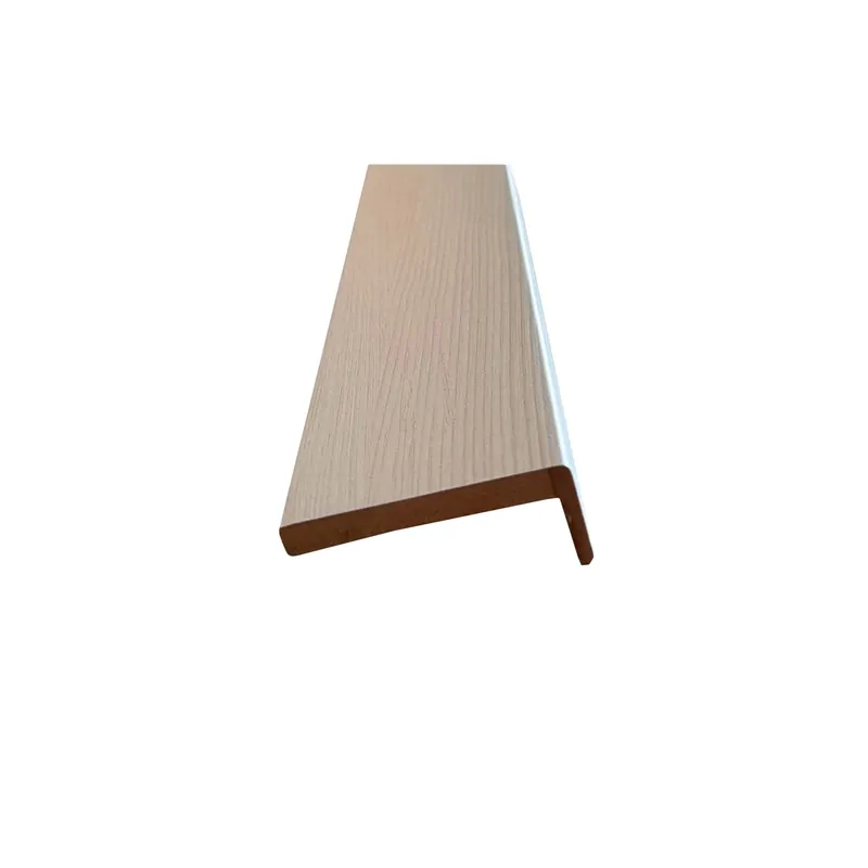 Exclusieve Aanbieding Coprifilo liscio in mdf impiallacciato Grigio Frassino alt 7cm con aletta