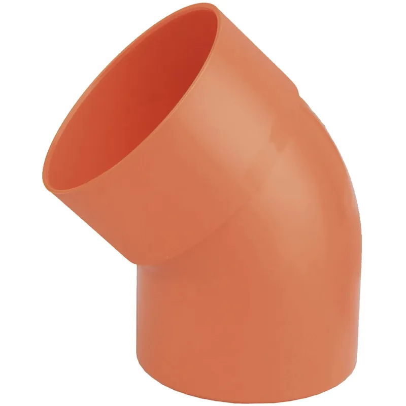 Curva per gronda in PVC arancione arancione 45° Ø 63 mm Laatste Kans