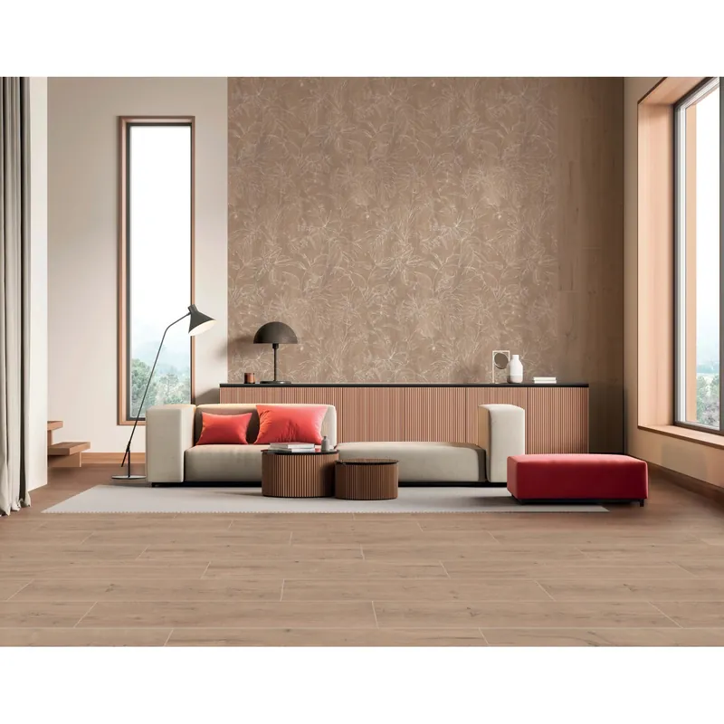 Piastrella in gres porcellanto Wood natural marrone 20x122 cm 1,22 m² Beperkt Aanbod
