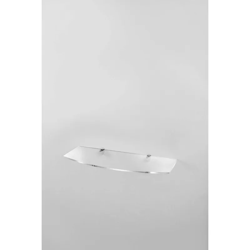 Mensola da parete convessa in acrilico trasparente 22,2x59,5x0,8 cm Koopje