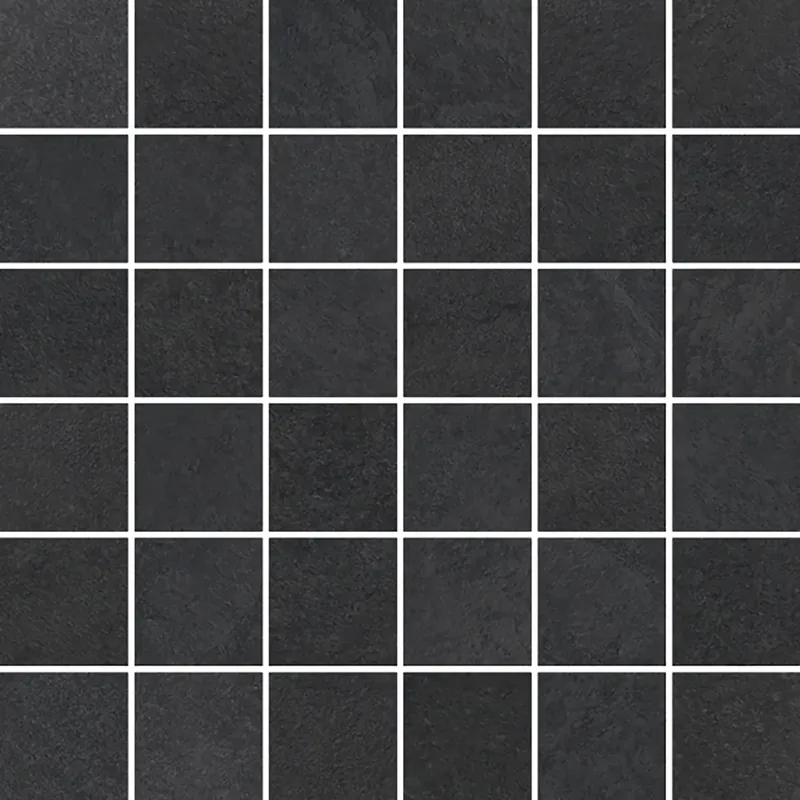 Superprijs Rivestimento in gres porcellanato Quartzite mosaico nero 30x30 cm