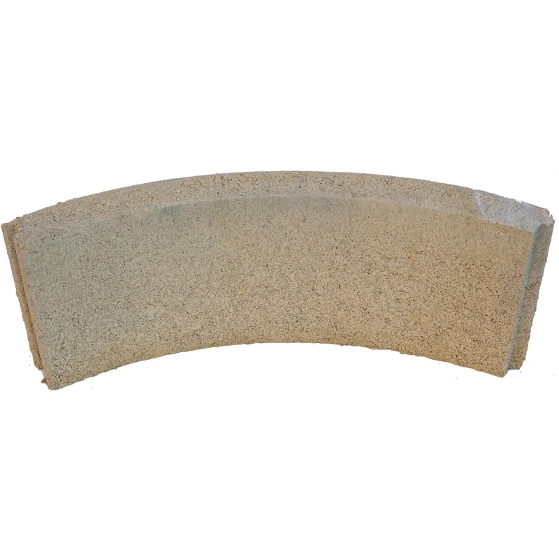 Cordolo liscio curvo in cemento 52x5x20 cm giallo Aanbieding
