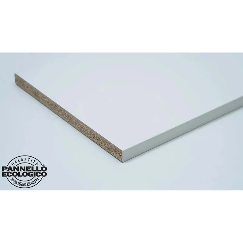 Top cucina in pannello riciclato bianco 28x2460x600 mm Meest Verkocht
