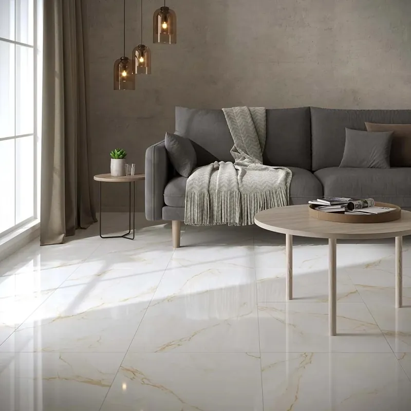 Piastrella in gres effetto marmo venato oro 60x60 cm 1,44 m² Koop Vandaag