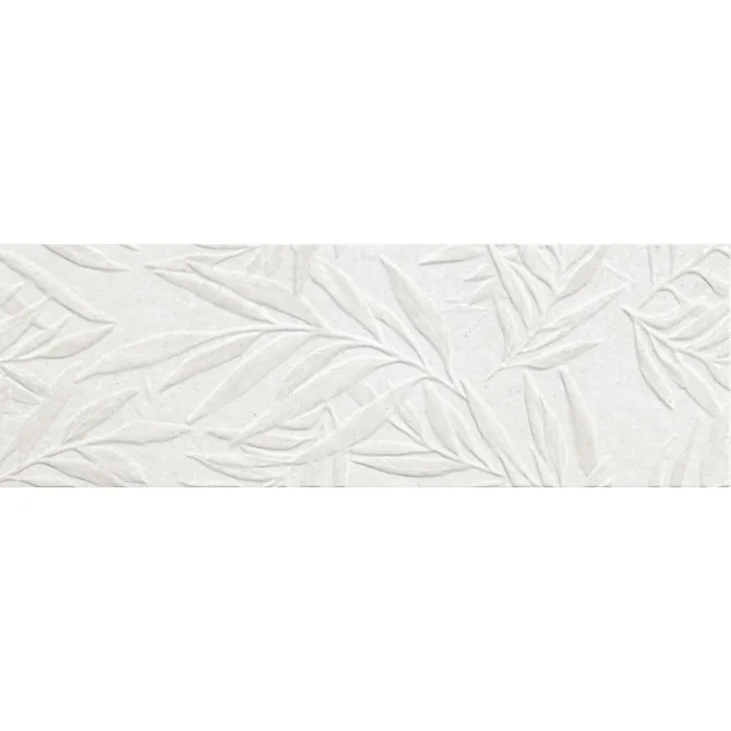 Gereduceerde Prijs Rivestimento in bicottura Leaf decoro grigio 25x75 cm 1,5 m²