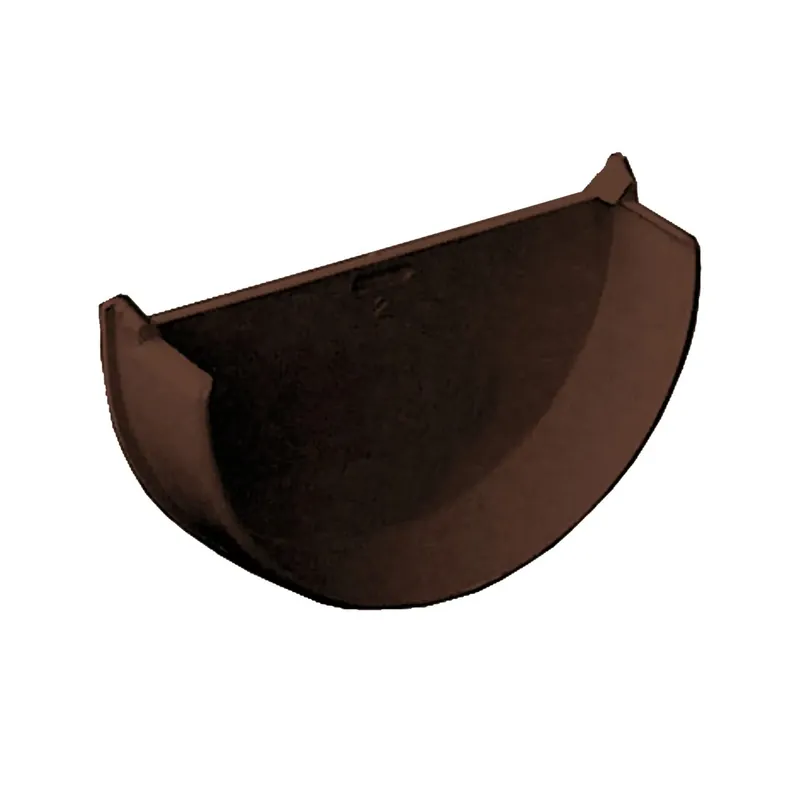Must-Have Testata per grondaia in PVC marrone 19 cm