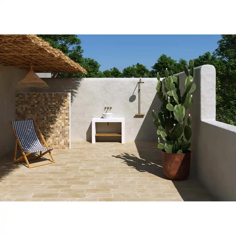 Betrouwbaar Piastrella da esterno in gres porcellanato Quarzite beige 30x60 cm 1,44 m²