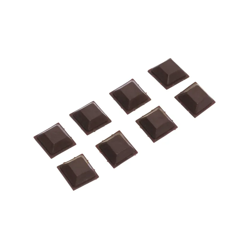 Hoge Kwaliteit OBI paracolpi universali autoadesivi marroni 15 mm x 15 mm 8 pz