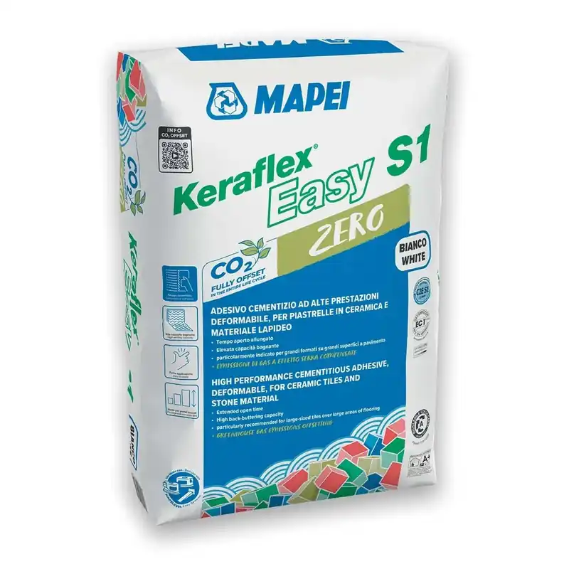 Adesivo cementizio Keraflex Easy S1 Zero 25 kg colore bianco Shop Nu