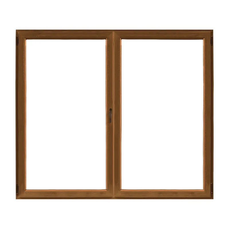 Finestra in PVC Noce 2 Ante 140 cm x 120 cm apertura a destra Koop Vandaag