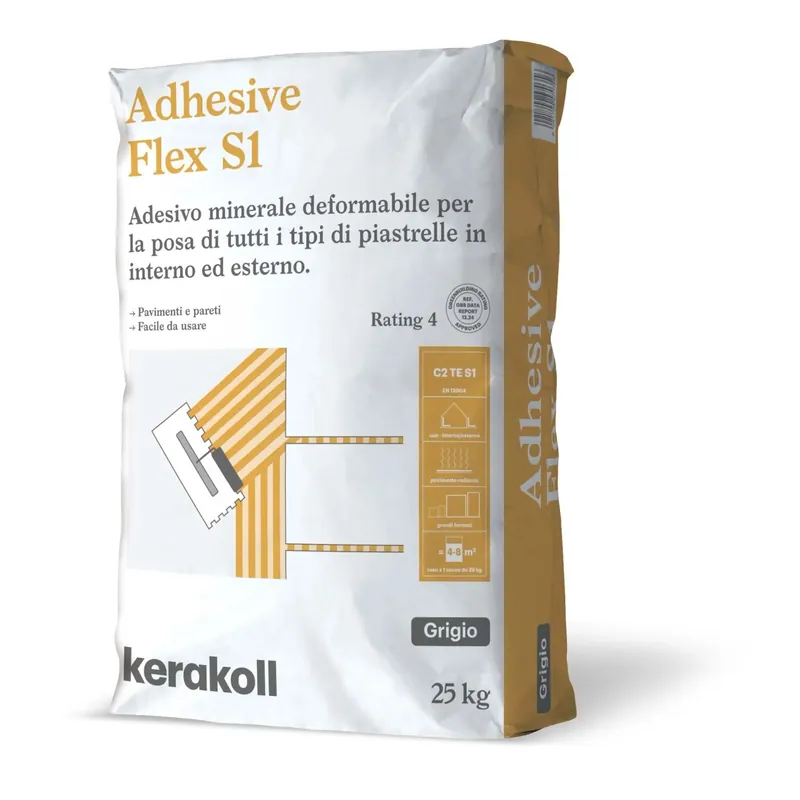 Koop Vandaag Adesivo minerale deformabile Kerakoll Adhesive Flex grigio 25 kg
