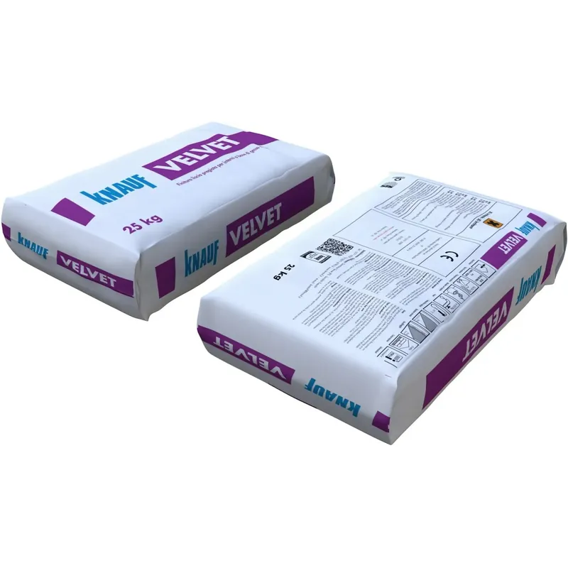 Intonaco di liscatura Knauf Velvet 25 kg Laatste Versie