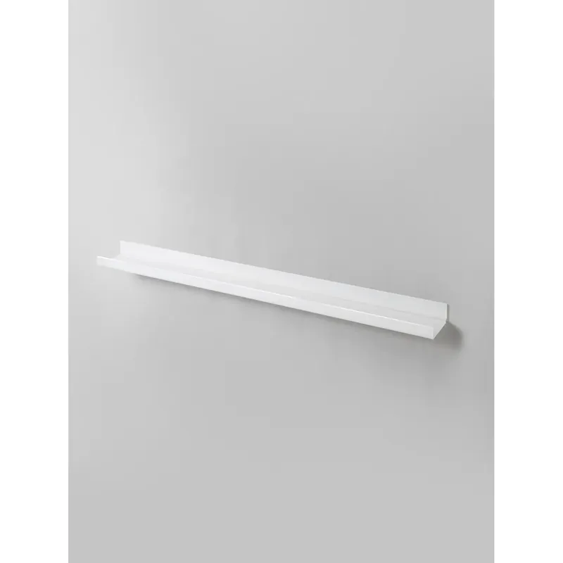 Koop Online Mensola porta cornici in acrilico opalino bianco 100x11x4 cm