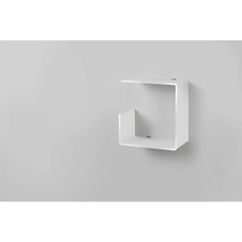 Mensola da parete cubo opalino 24,8x24,8x16,5 cm Rechtstreeks Van De Fabrikant