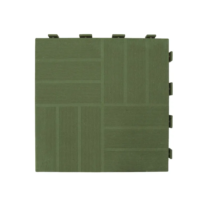 Gecertificeerd Piastrella da esterno in WPC Mixtile verde 40x40 cm