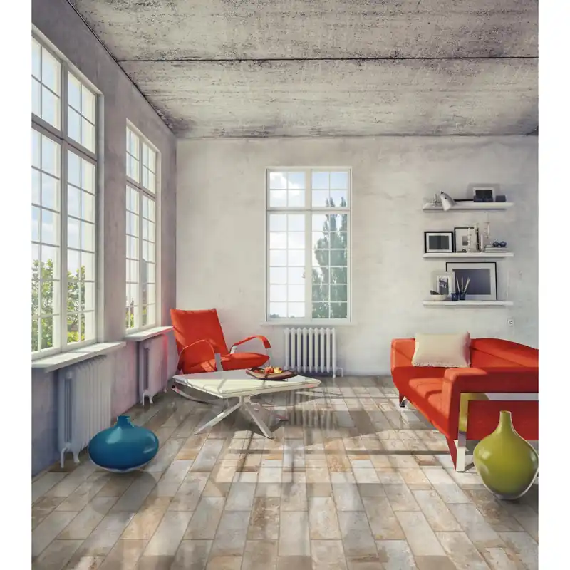 Piastrella da esterno in gres porcellanato Siena beige 16,5x33 cm 1,36 m² Nieuw