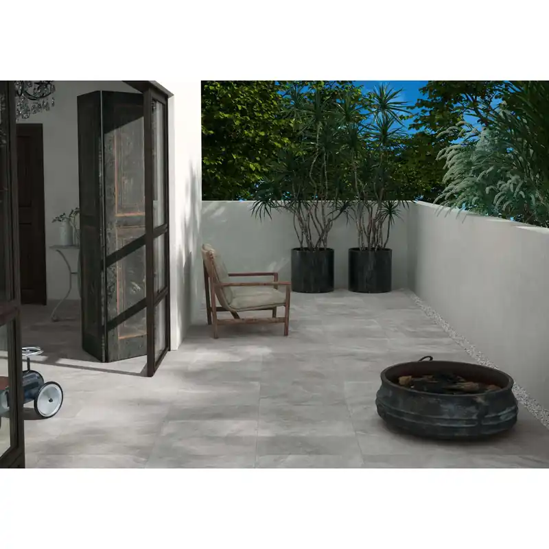 Koop Vandaag Piastrella da esterno in gres porcellanato Quarzite grigio 30x60 cm 1,44 m²