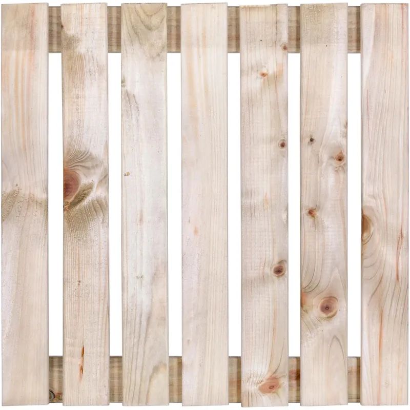 Shop Nu Piastrella liscia da esterno in legno 50x50x3,2 cm