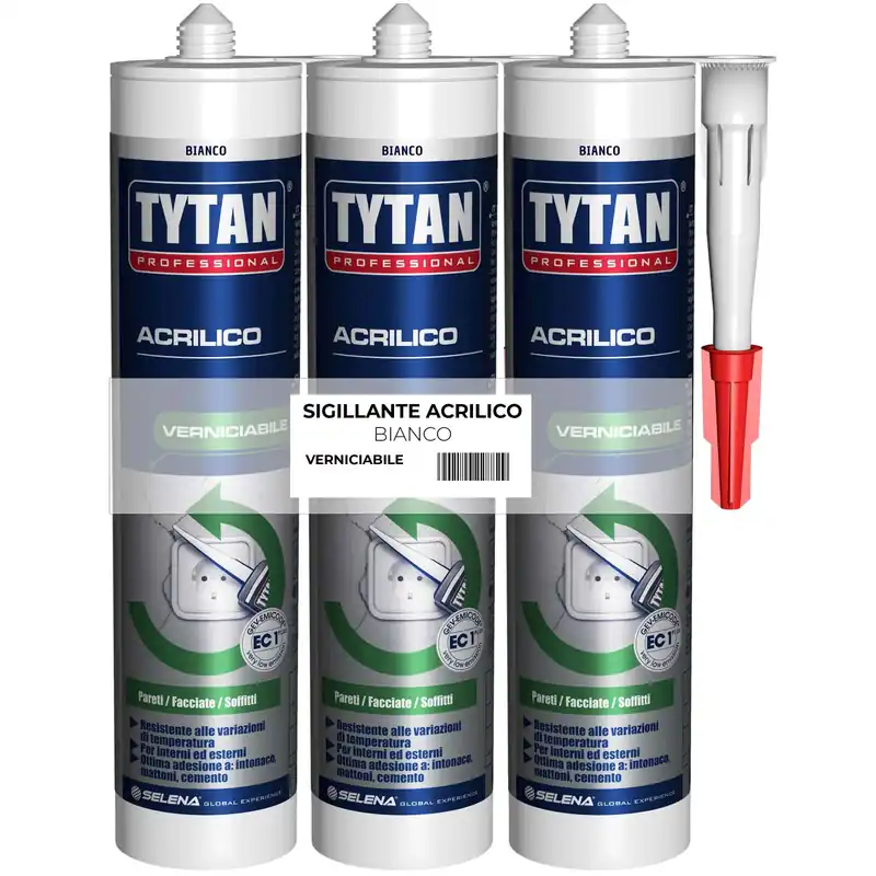Sigillante Acrilico verniciabile tri-pack Tijdelijk Beschikbaar