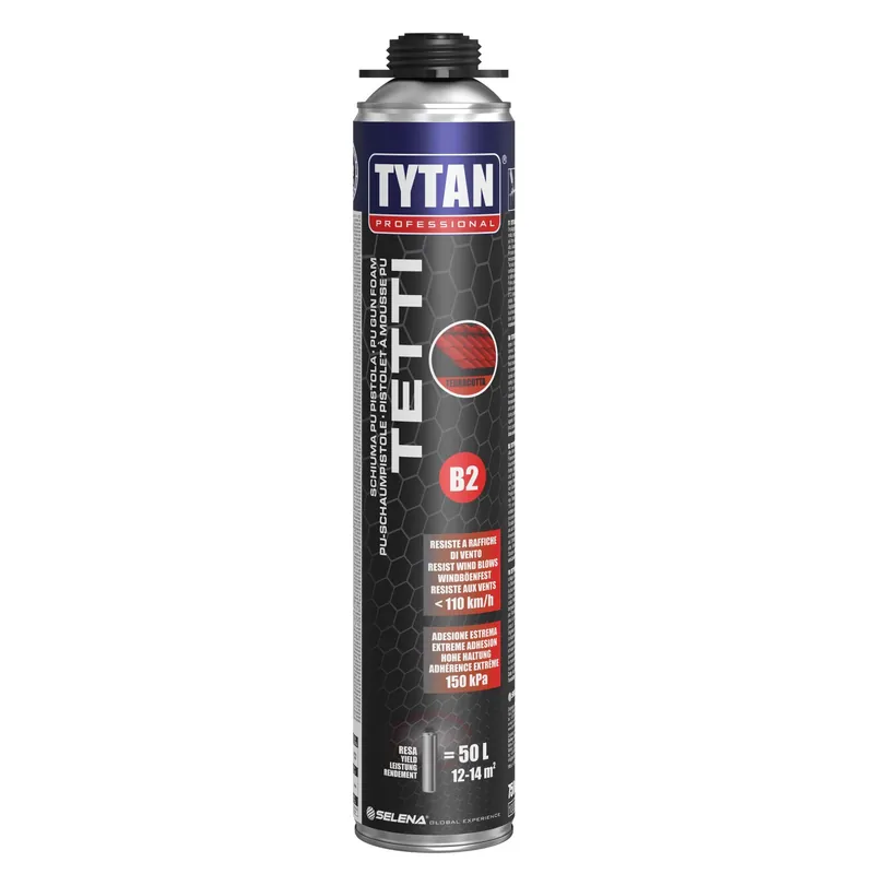 Direct Beschikbaar Schiuma poliuretanica Tetti B2 Tytan 750 ml