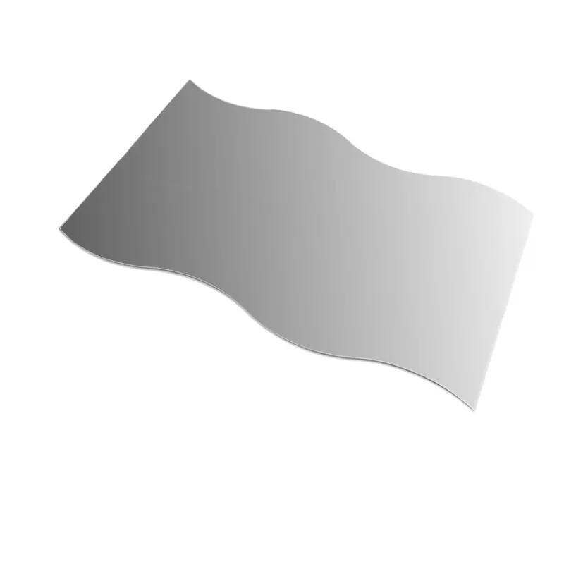 Specchio in acrilico Onda 40x75 cm argento Dagaanbieding