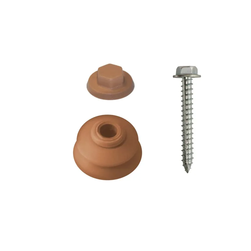 Kit di fissaggio per lastre di copertura rosso corallo Populair