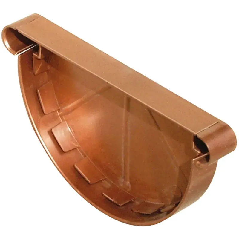Op = Op Testata per grondaia in PVC 25 cm rame