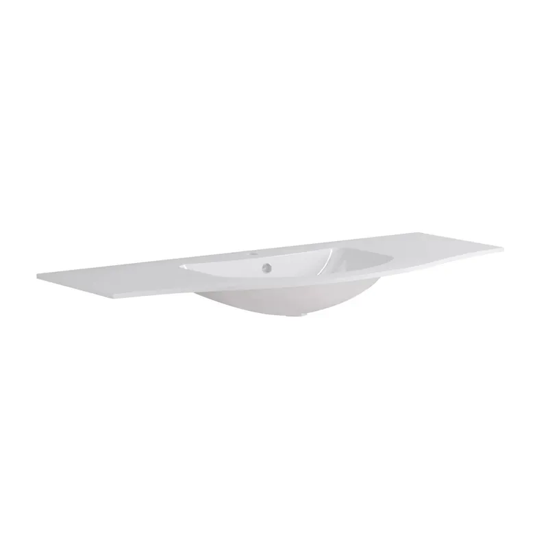 Lage Prijs Lavabo Bold 134x14x52 cm bianco lucido