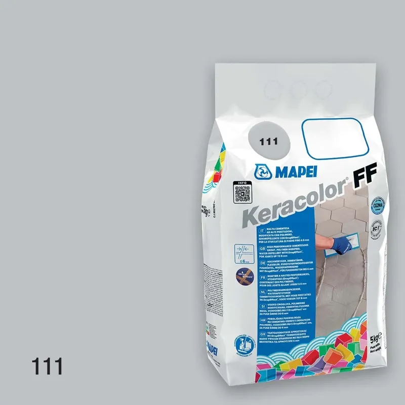 Gereduceerde Prijs Stucco per fughe Keracolor FF 5 kg idrorepellente 111 Argento