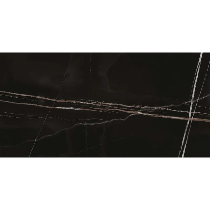 Piastrella in gres porcellanato Sahara marmo luc noir 60x120 rett 1,44 mq Gereduceerde Prijs