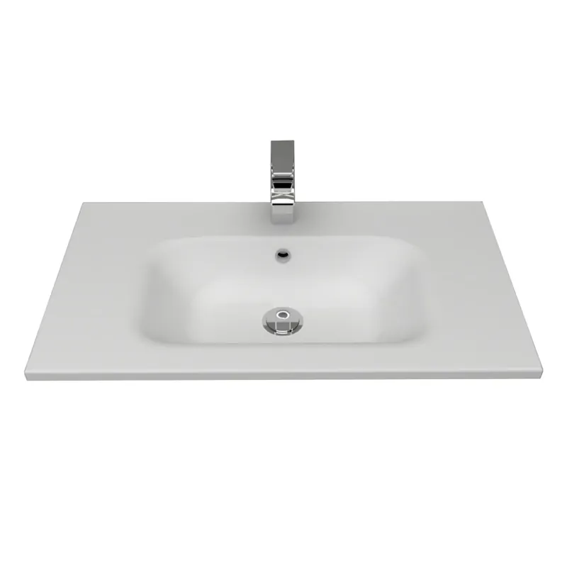 Rechtstreeks Van De Fabrikant Lavabo bianco in mineralmarmo 80 cm