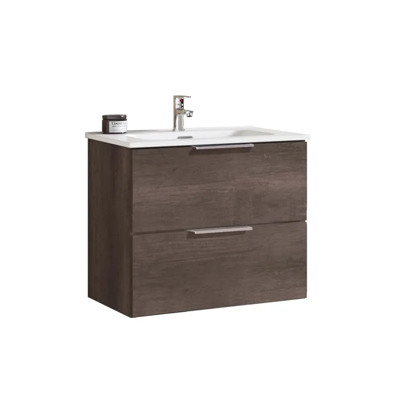Gecertificeerd Mobile bagno lavabo sospeso Chloe 2 cassetti 60 cm rovere