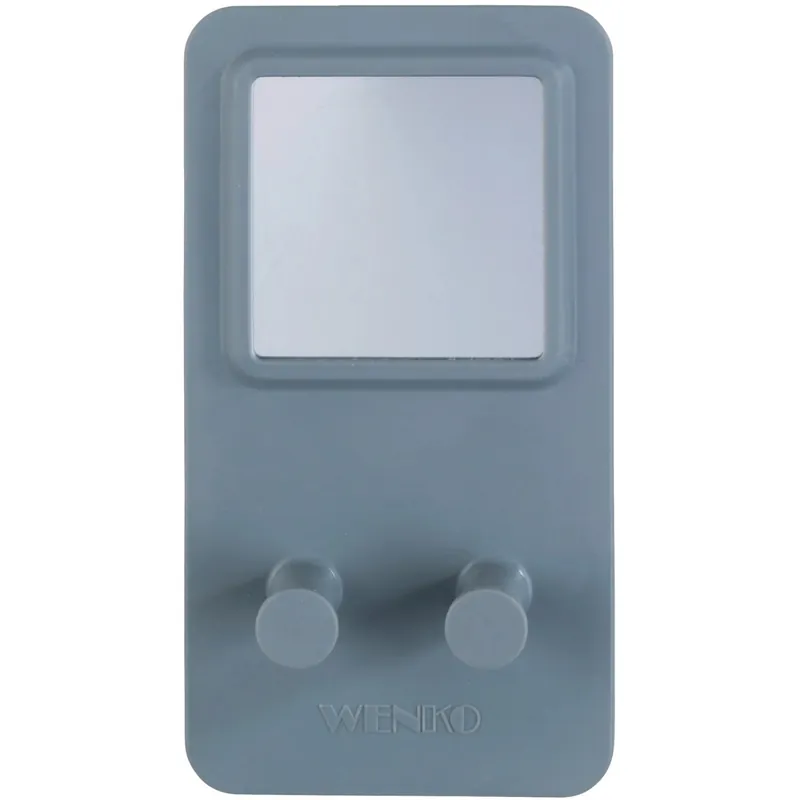 Goedkoop Porta rasoio con specchio ampio grigio