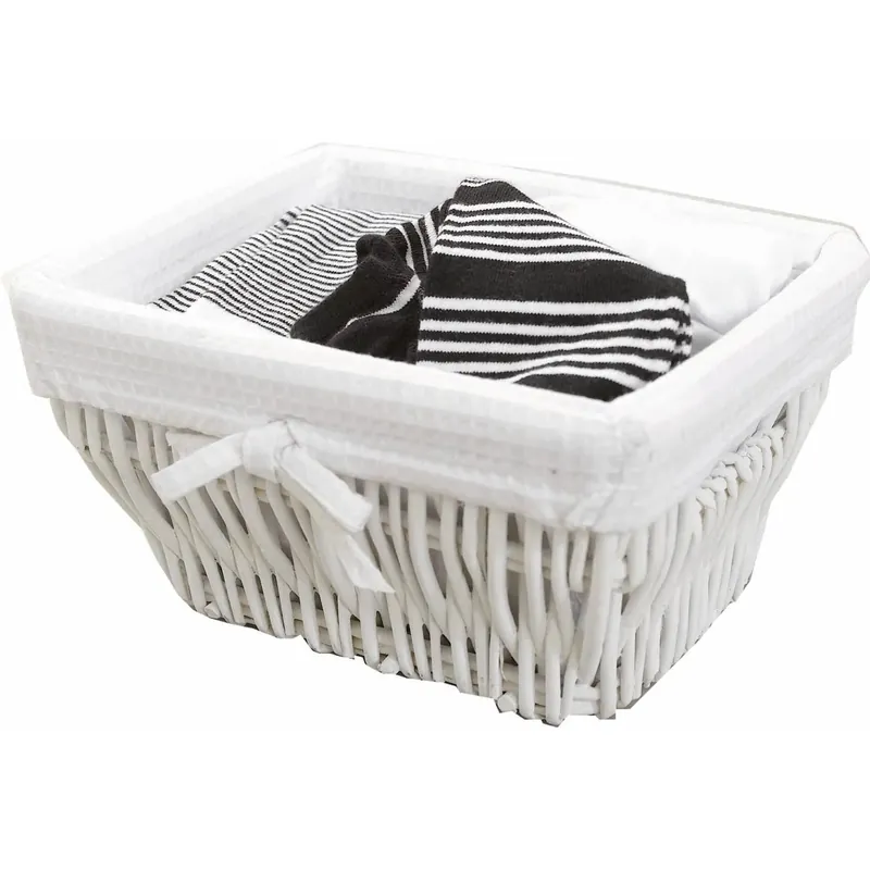 Flitsaanbieding Cestino Toledo in vimini bianco