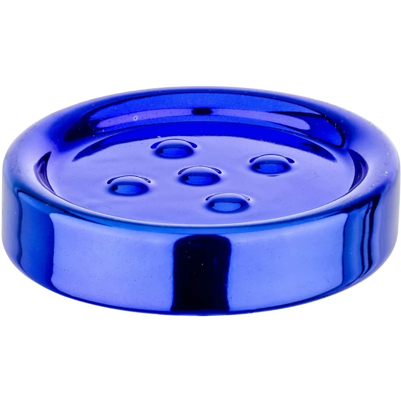 Portasapone in ceramica Polaris blu metallizzato Nu Kopen