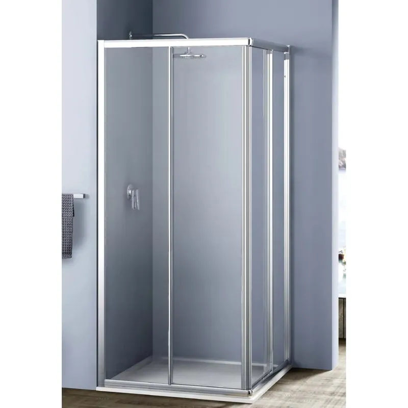 Lage Kosten Lato angolo scorrevole 1 anta Platz argento 72-75 cm