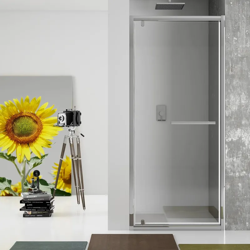 Porta doccia battente Newplus 77-81 cm in vetro trasparente Beperkt Aanbod