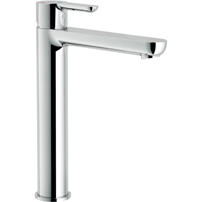 Abc e87128/2 miscelatore lavabo alto eco con scarico push cromo Direct Beschikbaar