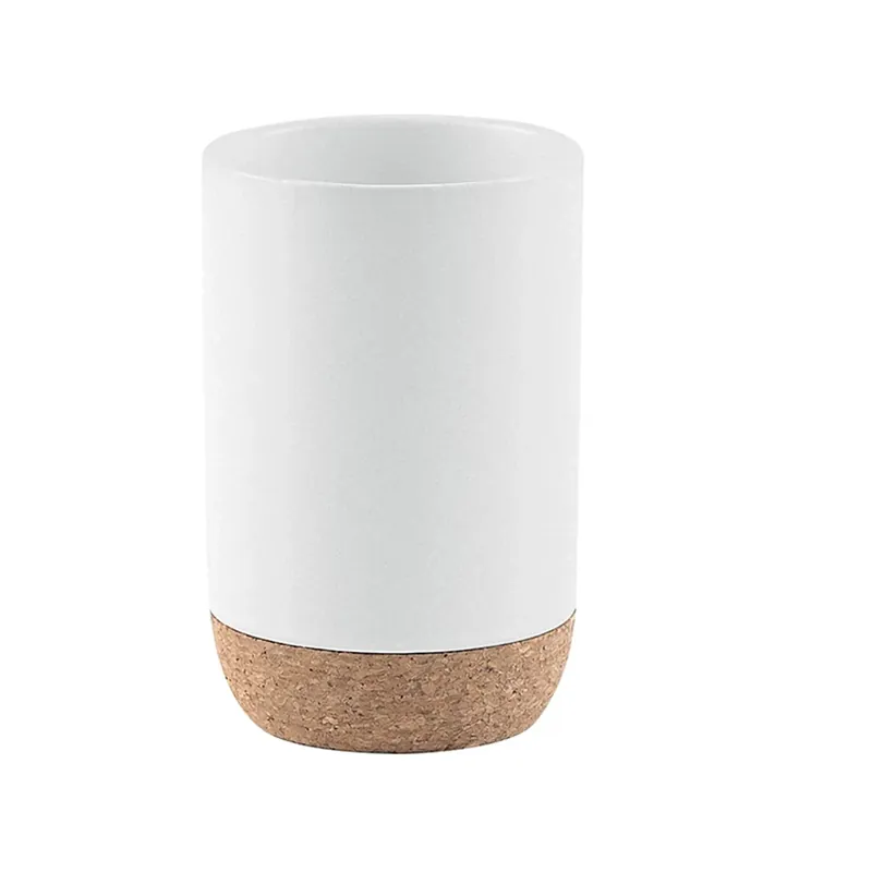 Koop Online Portaspazzolini Ilary in ceramica bianco