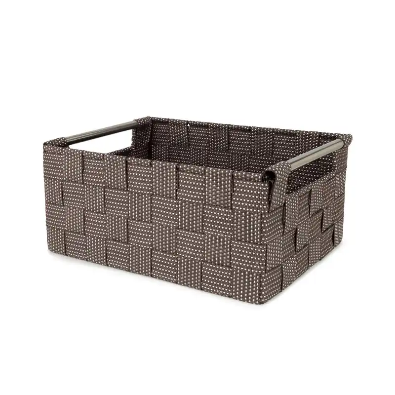 Cestino portaoggetti Toronto marrone 25x17x10 cm Op = Op