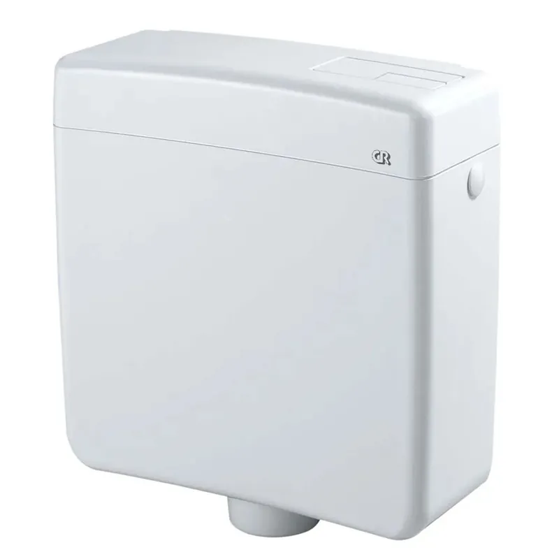 Cassetta WC di scarico con doppio pulsante bianco Tijdelijk Beschikbaar