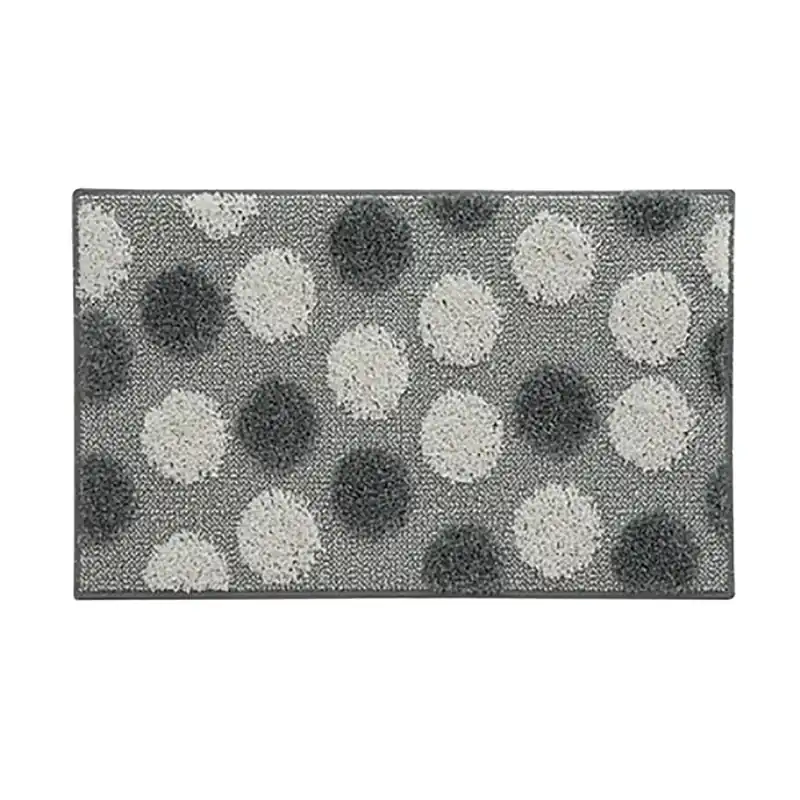 Tappetino da bagno Emmevi pois bianchi e grigio scuro 80x50 cm Hete Deal