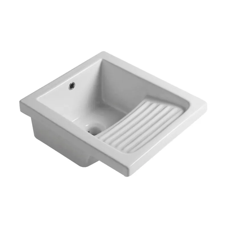 Lavatoio in ceramica bianco L 45 x P 50 cm Actieprijs