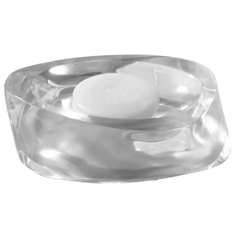 Meest Verkocht Portasapone bagno Twist in resina argento