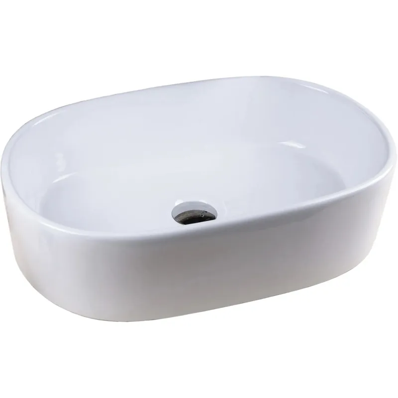 Lavabo rettangolare appoggio Verona 55x35x14 cm Snelle Levering