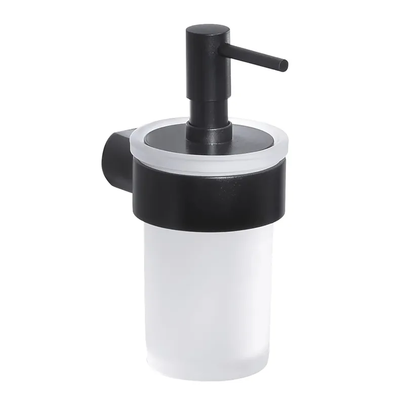 Meest Verkocht Dispenser sapone Pirenei in acciaio e cromall nero opaco