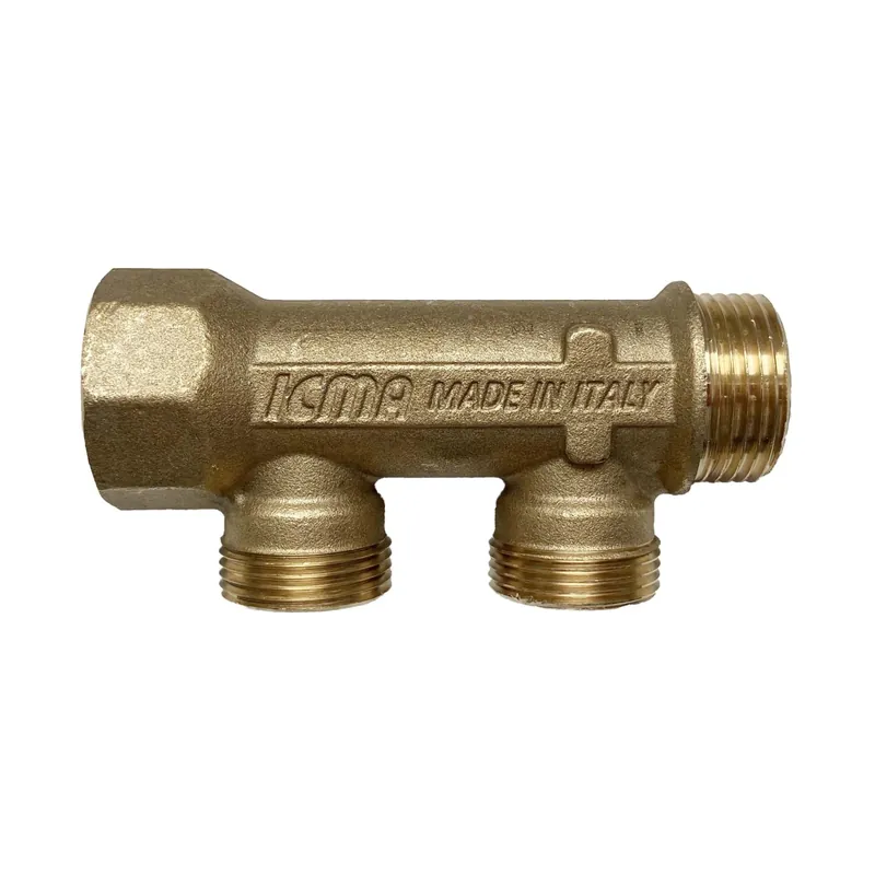Collettore semplice 3/4" 2 attacco M.1/2 Bestel Nu