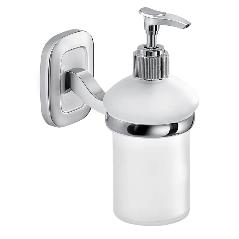 Dispenser sapone Everest in acciaio inox e cromall cromato Express Levering