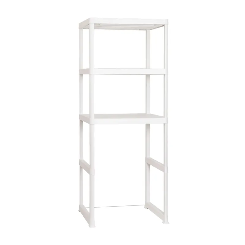 Scaffale lavanderia in plastica 2 ripiani 75x57xH187 cm Favoriet